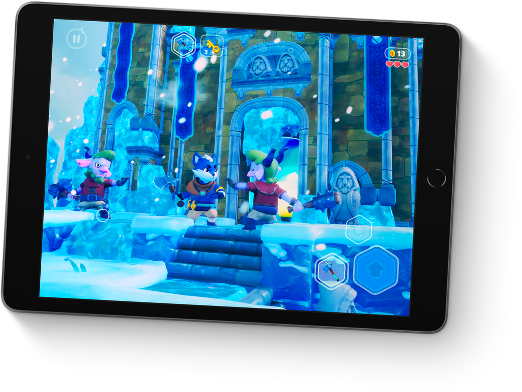 ipad 원더박스 앱 열린 모습